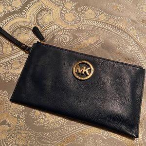 Navy Michael Kors Wristlet